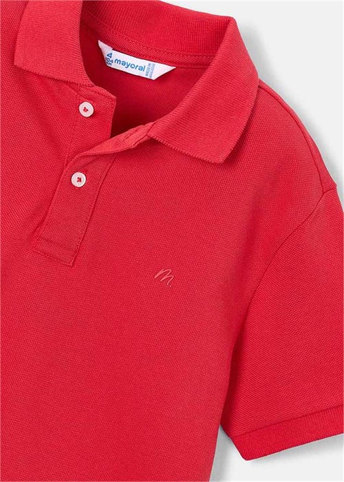 Mayoral Erkek Çocuk Polo Yaka Tişört Kırmızı 150