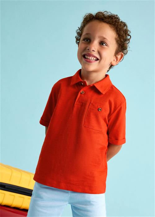 Mayoral Erkek Çocuk Polo Yaka Tişört Kırmızı 3109  