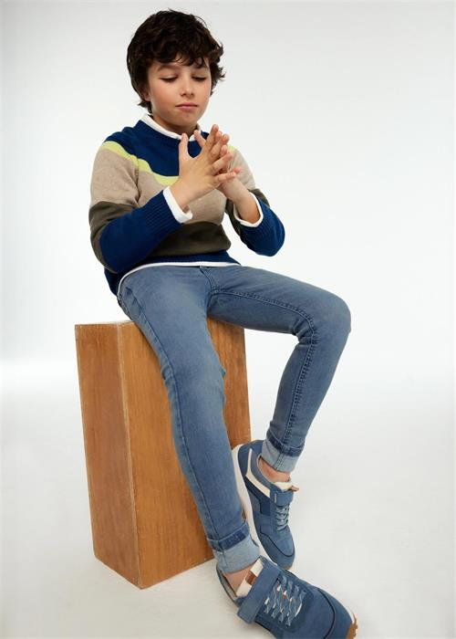 Mayoral Erkek Çocuk Slim Fit Jean Pantolon Mavi Kot 516