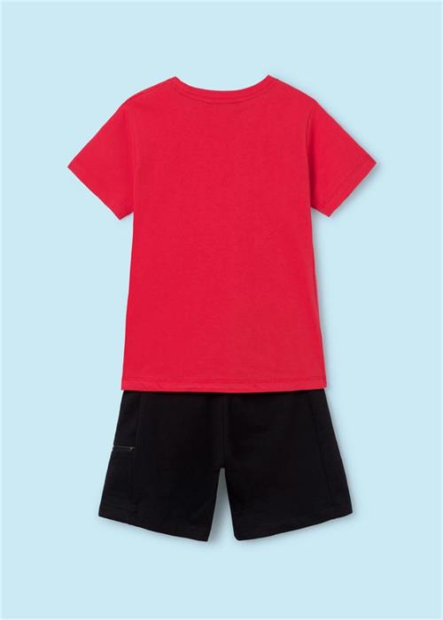 Mayoral Erkek Çocuk Tişört Şort Takım Kırmızı 6673