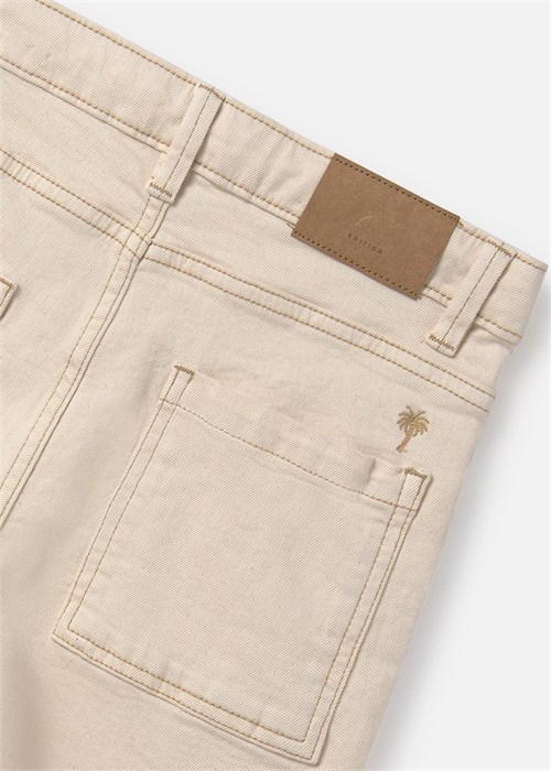Mayoral Erkek Çocuk Twill Şort Krem 6206