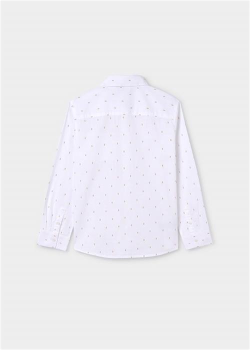 Mayoral Erkek Çocuk Uzun Kollu Gömlek Beyaz 6123