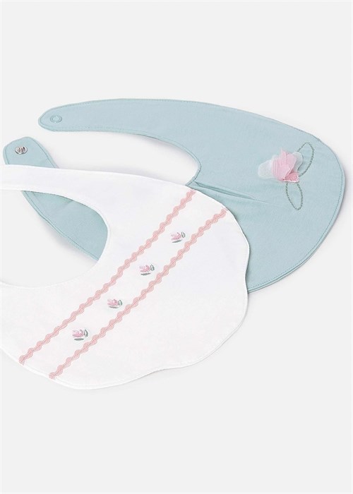 Mayoral Kız Bebek 2li Mama Önlüğü Set Yeşil 9077