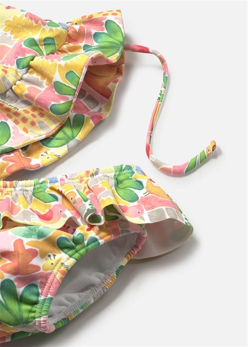 Mayoral Kız Bebek 3lü Baskılı Bikini Takımı Sarı 1636