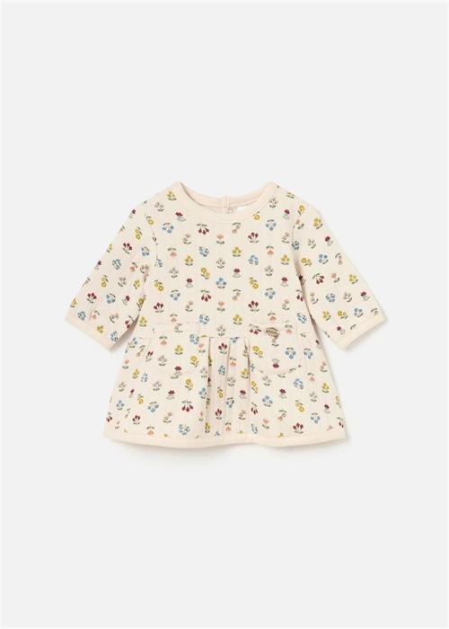 Mayoral Kız Bebek Baskılı Elbise Bej 2894