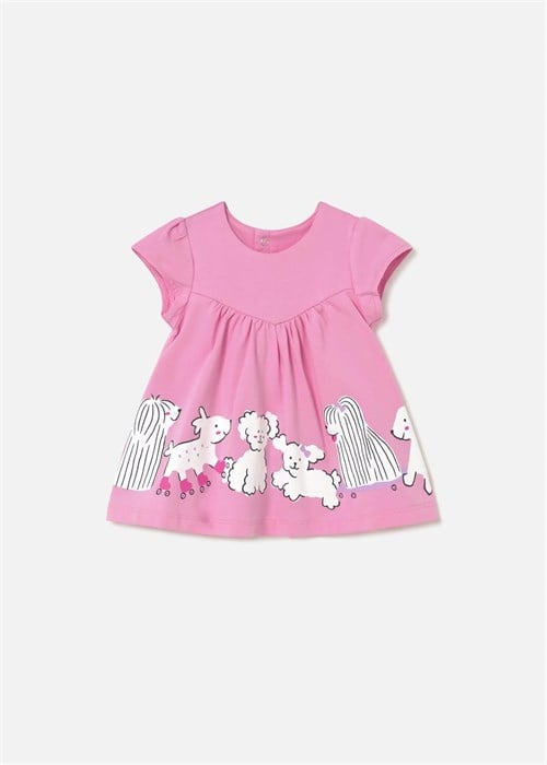 Mayoral Kız Bebek Baskılı Elbise Pembe 1817