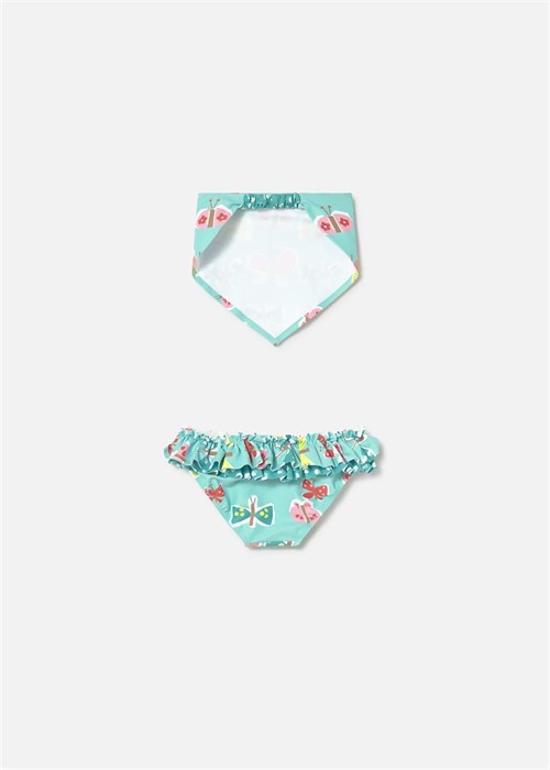 Mayoral Kız Bebek Baskılı Mendil Bikini Altı Takım Turkuaz 1657