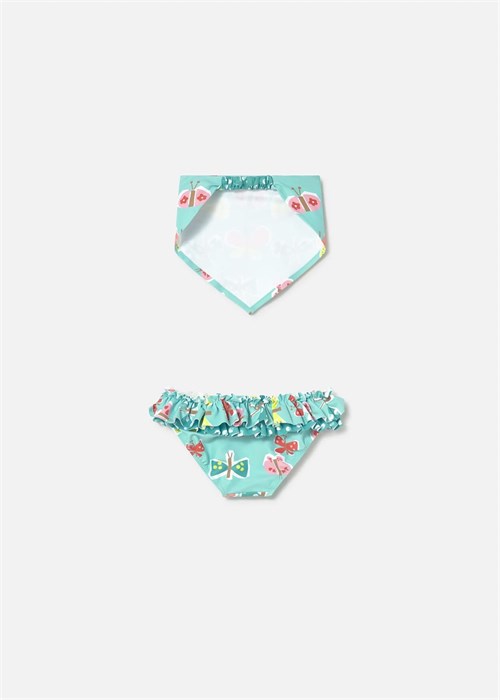 Mayoral Kız Bebek Baskılı Mendil Bikini Altı Takım Turkuaz 1657