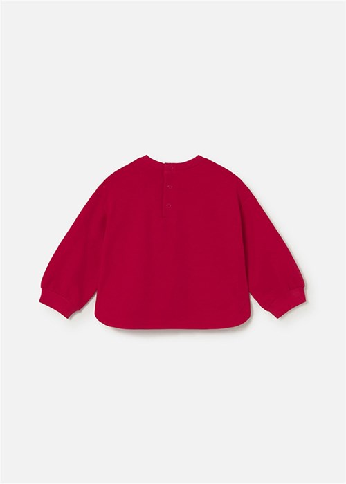 Mayoral Kız Bebek Baskılı Sweatshirt Kırmızı 1495
