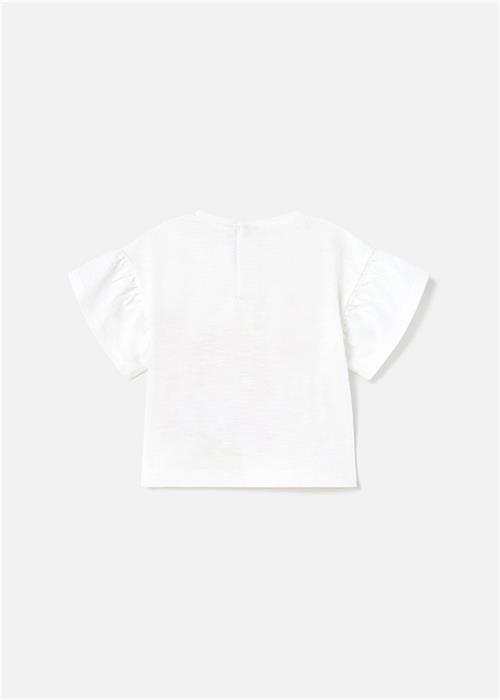 Mayoral Kız Bebek Baskılı T-shirt Beyaz 1010