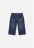 Mayoral Kız Bebek Çiçek İşlemeli Denim Pantolon Lacivert 2554