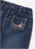 Mayoral Kız Bebek Çiçek İşlemeli Denim Pantolon Lacivert 2554