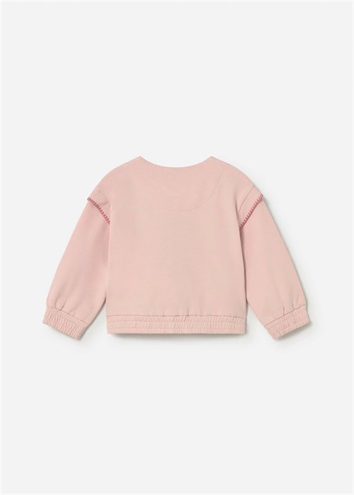 Mayoral Kız Bebek Fermuarlı Sweatshirt Pudra 1491