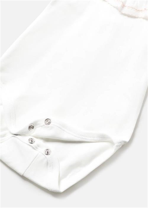 Mayoral Kız Bebek Fırfırlı Body Zıbın Beyaz 1701