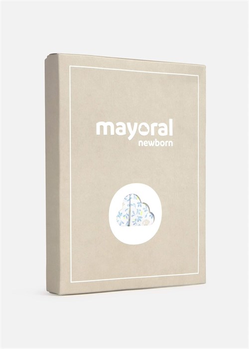 Mayoral Kız Bebek Fırfırlı Örgü Şort Bluz Takım Mavi 1288