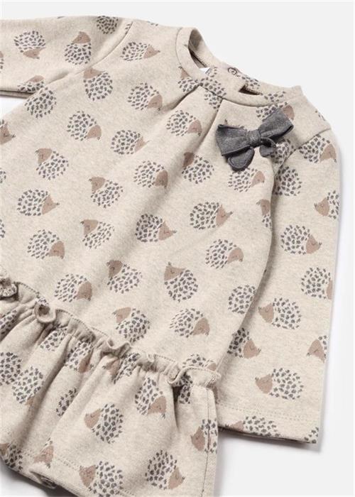 Mayoral Kız Bebek Kirpi Baskılı Elbise Taş 2908