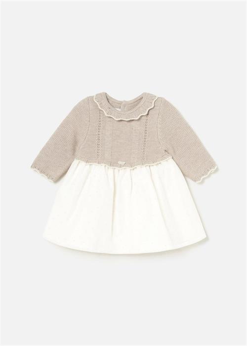Mayoral Kız Bebek Kombin Elbise Bej 2883
