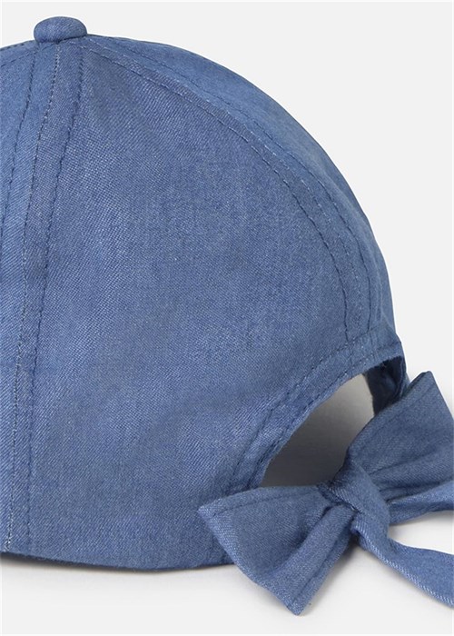Mayoral Kız Bebek Kurdeleli Denim Şapka Mavi 10150