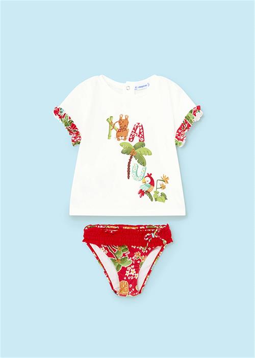 Mayoral Kız Bebek Mayo Set Kırmızı 1642