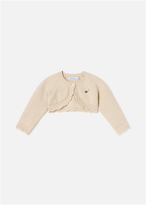 Mayoral Kız Bebek Örme Hırka Bolero Bej 308