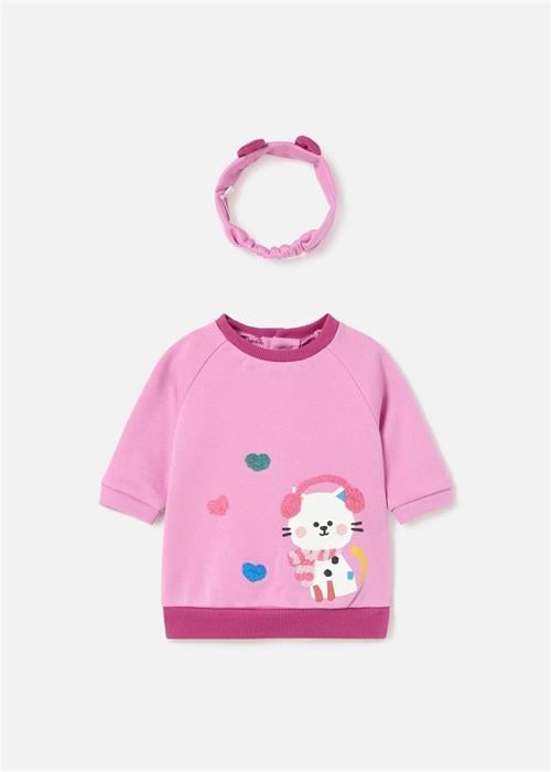 Mayoral Kız Bebek Saç Bandlı Elbise Pembe 2812