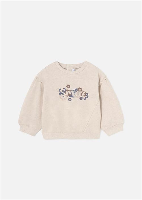 Mayoral Kız Bebek Sweatshirt Krem 2476
