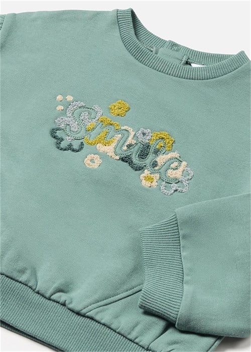 Mayoral Kız Bebek Sweatshirt Yeşil 2476