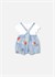 Mayoral Kız Bebek Tişört Kısa Tulum Takım Mavi 1638