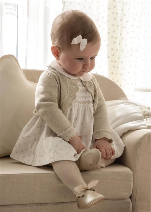 Mayoral Kız Bebek Triko Bolero Hırka Bej 307