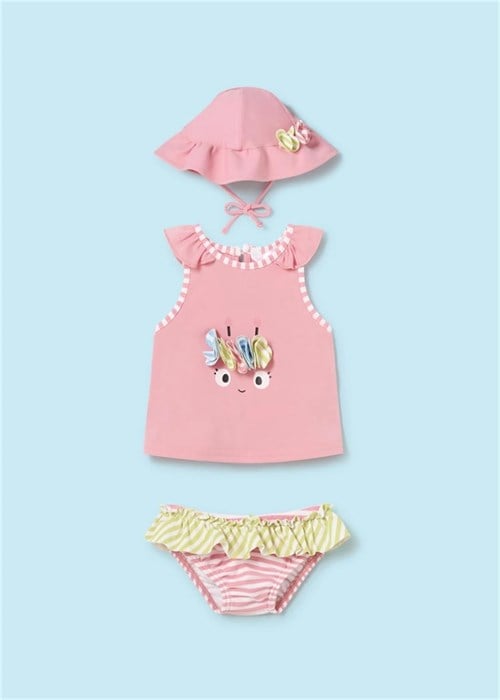 Mayoral Kız Bebek Üçlü Mayo Set Pudra 1633