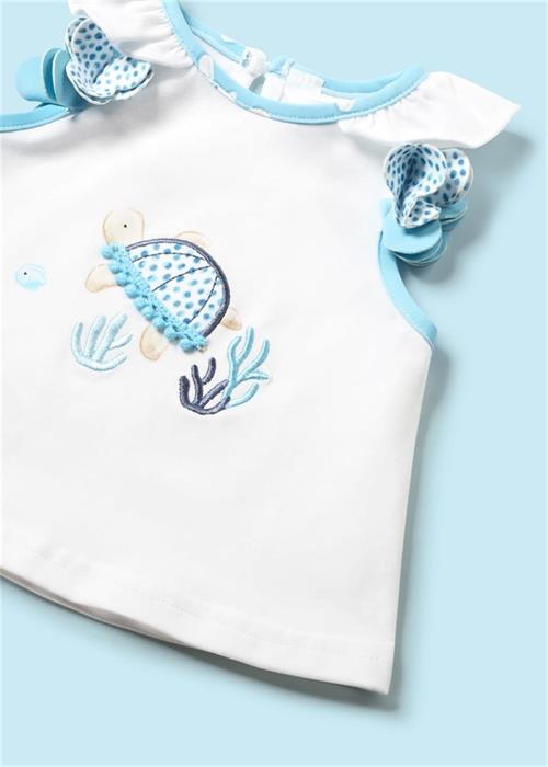 Mayoral Kız Bebek Üçlü Mayo Set Turkuaz 1633