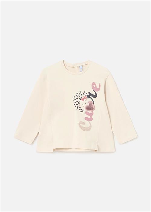 Mayoral Kız Bebek Uzun Kollu Tişört Bej 2050