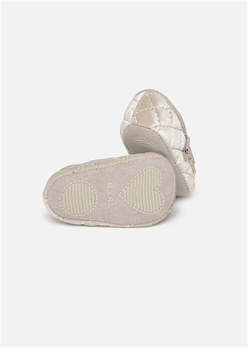 Mayoral Kız Bebek Yenidoğan Kadife Babet Ayakkabı Bej 9964