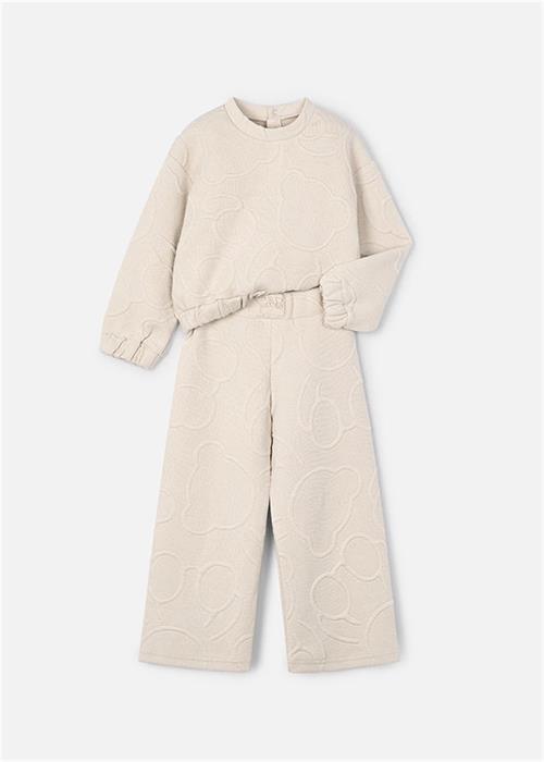 Mayoral Kız Çocuk 2li Dolgulu Eşofman Takımı Krem 4896