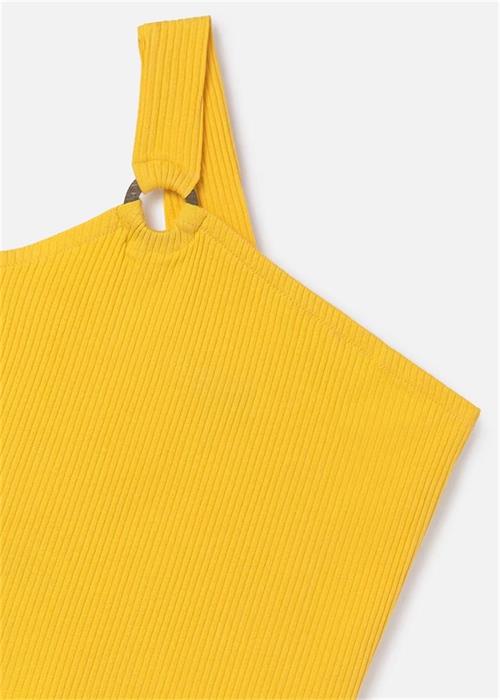 Mayoral Kız Çocuk Asimetrik Fitilli Tişört Sarı 6017