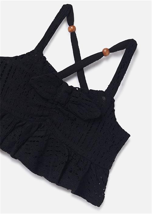 Mayoral Kız Çocuk Askılı Bluz Siyah 6088