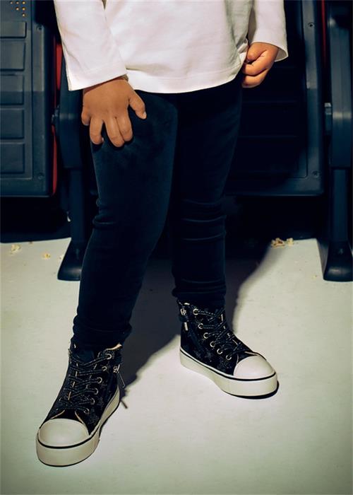 Mayoral Kız Çocuk Basic Kadife Tayt Siyah 712