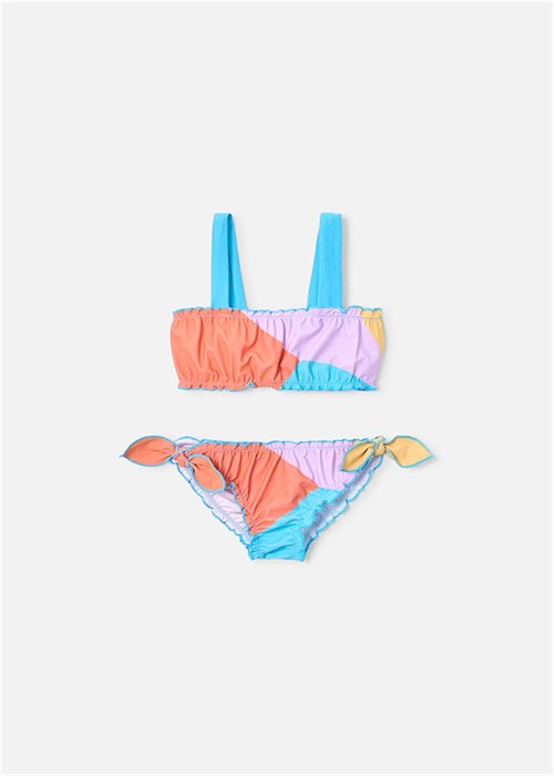 Mayoral Kız Çocuk Baskılı  Bikini Takımı Lila 3735