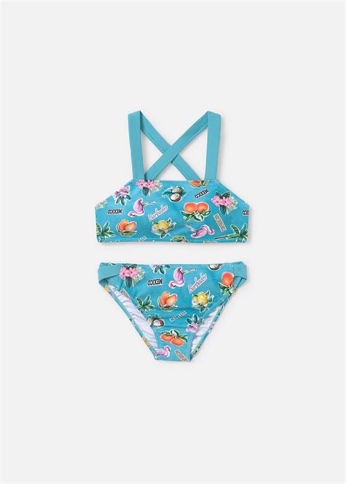 Mayoral Kız Çocuk Baskılı Bikini Takımı Turkuaz 6768