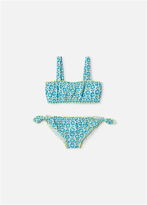 Mayoral Kız Çocuk Baskılı Bikini Takımı Turkuaz 3735