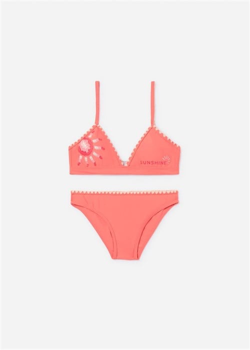 Mayoral Kız Çocuk Baskılı Bikini Takımı Mercan 6775