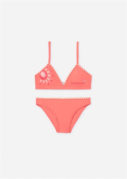Mayoral Kız Çocuk Baskılı Bikini Takımı Mercan 6775