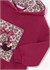 Mayoral Kız Çocuk Baskılı Kapüşonlu Sweatshirt Elbise Bordo 4916