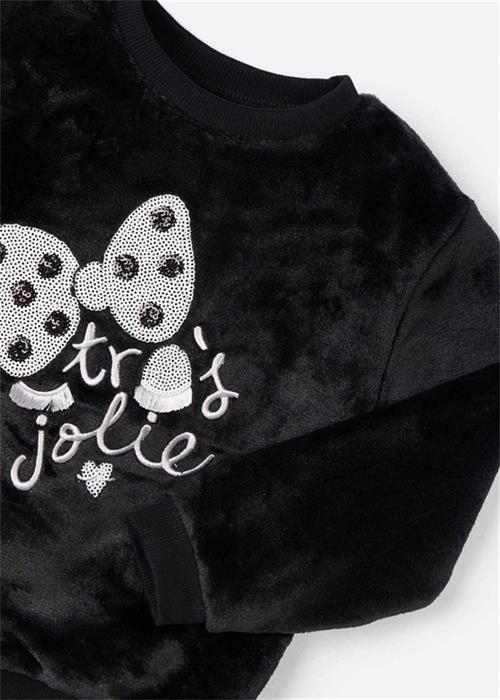 Mayoral Kız Çocuk Baskılı Sweat Siyah 4480