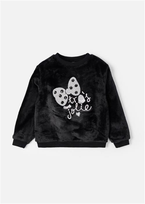 Mayoral Kız Çocuk Baskılı Sweat Siyah 4480