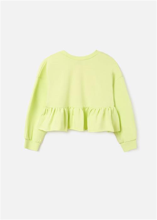 Mayoral Kız Çocuk Baskılı Sweatshirt Açık Yeşil 6429