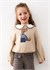 Mayoral Kız Çocuk Baskılı Sweatshirt Bej 4406