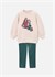 Mayoral Kız Çocuk Baskılı Sweatshirt Tayt Takım Zümrüt Yeşili 4737