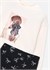 Mayoral Kız Çocuk Baskılı Sweatshirt Tayt Takım Siyah 4738