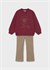 Mayoral Kız Çocuk Baskılı Sweatshirt Tayt Takım Fuşya 4733